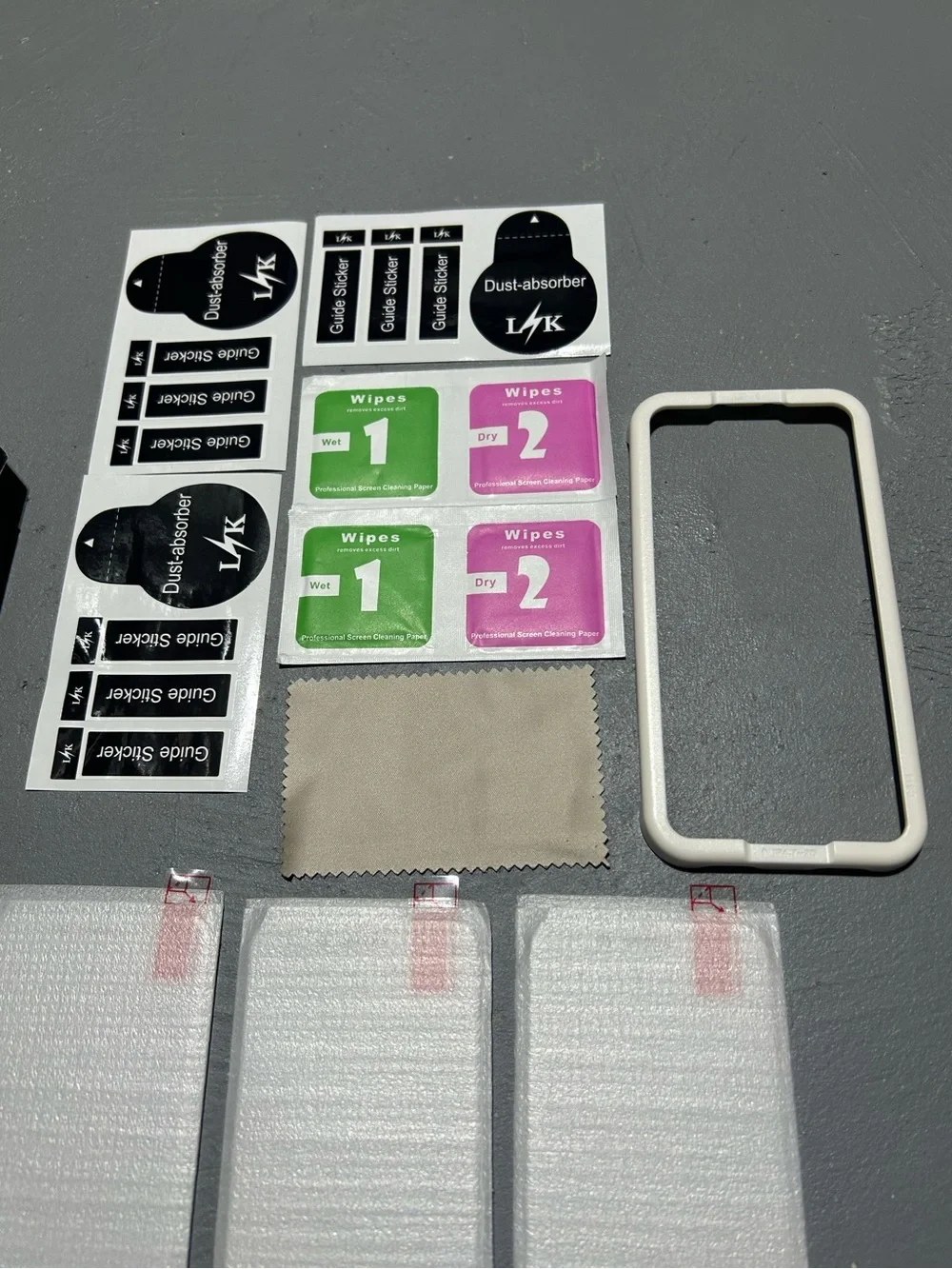 L & K pack glass